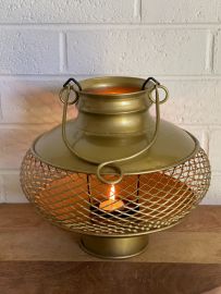 Golden Round Lantern