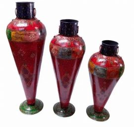 Iron Red and Blue Pot