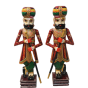Wooden Chowkidar Set of 2 (Assorted Sizes)-48