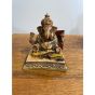 4" Resin Ganesha on Chowki