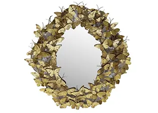 Iron Butterfly Oval Mirror